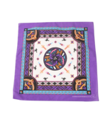 Vintage 80s Colorful Southwestern Indian All Over Print Bandana Handkerc... - $24.70