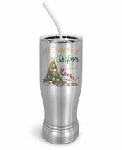 PixiDoodle Christmas Tree Book Insulated Coffee Mug Tumbler with Spill-Resistant - £27.01 GBP+