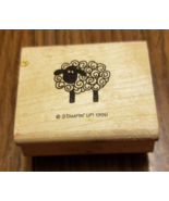 Stampin Up! Cute Cartoon Sheep Wood Mounted Rubber Stamp - £3.87 GBP