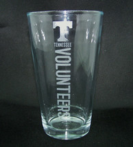 Tennessee Volunteers NCAA Etched Logo Clear Beer Pint Glass Cup 16 oz - £17.22 GBP