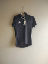 adidas womens small black c ss polo - $14.25