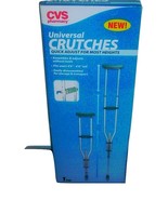 CVSPharmacy New! UNIVERSAL Quick adj.Height Universal Crutches Users: 4&#39;... - $65.10 CAD