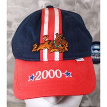 Y2K Scooby Doo Embroidered Youth Ball Cap Hat Red White Blue Stripe Cartoon Netw - £11.96 GBP