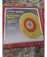 CHICAGO ELECTRIC POWER TOOLS 8 in. Crimped Brass Wire Wheel 93467 - $14.03