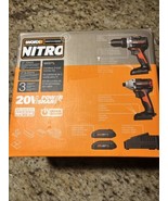 WX971L WORX Nitro 20V Impact Driver &amp; Hammer Drill Combo Kit - $3,703.57 MXN