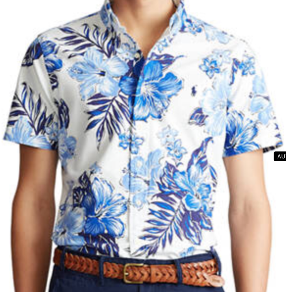 Ralph Lauren Polo Men&#39;s, Big&amp;Tall Classic Fit Button Down Shirt, Multi, 2XB - $69.99