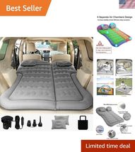 SUV Air Mattress Camping Bed Cushion Pillow - Inflatable Thickened Car A... - $97.33