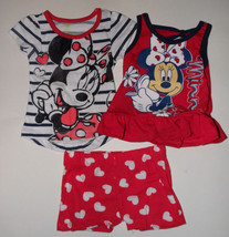 Disney Minnie Mouse 3 piece Short Outfit Size-12 Months NWT - £9.89 GBP