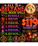 230+ WITCHES BUY 5 BELTANE MAY 1 MOON WORKS LISTED FOR $119 DISCOUNT  OF... - $580.00