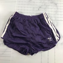 Vintage Adidas Running Shorts Mens S 28-30 Purple Three White Stripes Co... - £59.59 GBP