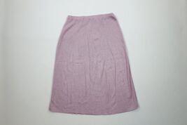 Vintage 70s Streetwear Womens Size Large Blank Knit Long Skirt Lilac Pur... - $629.63 MXN