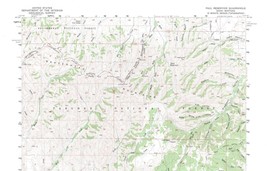 Paul Reservoir Quadrangle Idaho-Montana 1957 Topo Map USGS 15 Minute Topographic - $21.99