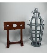Aurora Monster Scenes-Style Hanging Cage  &amp; Pillory Torture Devices Toys - $116.62