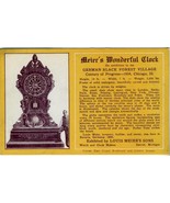 1933 Chicago Worlds Fair Postcard Meier Wonderful Clock - $10.99