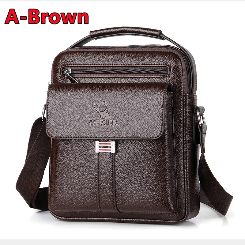 New Fashion Men PU Leather Crossbody Shoulder Bags High Quality Tote Fas... - $28.35