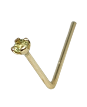 Peridot Nasenstecker 9 Karat Gold 1,25 mm Der Gesundheitsedelstein 22 g... - £17.87 GBP