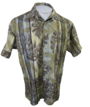 Einhorn vintage 1980s men camp shirt Hawaiian tropical foliage West Germany S - £29.26 GBP