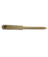 Letter Opener Partners In Progress Gold Tone Heavy Desktop Office Tanner... - $9.07