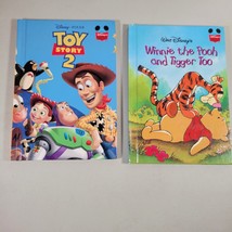 Disney Book Lot Winnie the Pooh and Tigger Too and Toy Story Hard Covers - $10.98