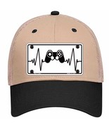 Video Games Heart Beat Novelty Khaki Mesh License Plate Hat Tag - £22.67 GBP