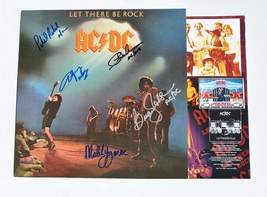 AC/DC Signed Vinyl Album X5 – Let There Be Rock - Angus Young, Malcolm Y... - $1,289.00