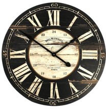 Clock Ebony Black Radial Pine - $299.00