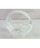 Vintage Decorative Etched Crystal Marriage Basket - $1,884.61 MXN