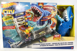 Hot Wheels City Attacking Shark Escape W/1 Car - $44.58