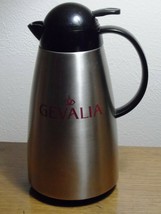 Gevalia 1 Quart Stainless Steel Thermal Carafe Decanter Pitcher Coffee Black - £7.98 GBP