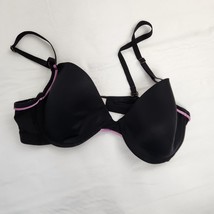 Charmed Women&#39;s Bra Black And Purple lined 36C - £8.42 GBP