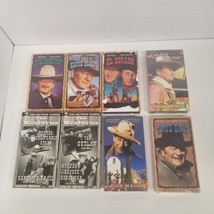 Western VHS Tape Lot of 10, John Wayne, Roy Rogers, Errol Flynn, 2 Sealed - £19.42 GBP