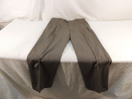 Nautica 100% Wool Casual Dress Business Pants Pleated Men&#39;s 36x30 Brown ... - $331.42 MXN