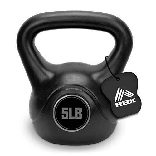 RBX Cement Kettlebell with Shock-Proof Plastic Coating - Kettlebell Sets... - $53.09