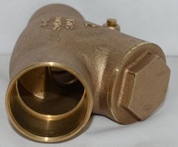Unbranded Two Inch Lead Free Bronze Check Valve Y Pattern Solder Ends image 4