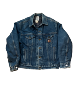 Vintage Carhartt J11 Blue Denim Jacket Men's M Blanket Lined Trucker USA 00s - $163.22