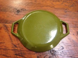 Copco Michael Lax Denmark Avocado Green Enamel Cast Iron Casserole Dish ... - $59.99