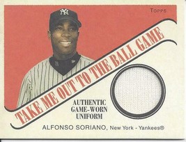 2004 Topps Cracker Jacks Take Me Out To The Ballgame Relics A Soriano AS Yankees - £2.75 GBP