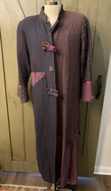 Vintage Donna Jessica Patchwork Long Dress Coat Button Boho Hippie Lagenlook - 2 - £116.84 GBP