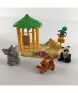 Littlest Pet Shop Jungle Bunch Zoo Playset Hut Pond Lot Vintage 1993 Ken... - £31.11 GBP