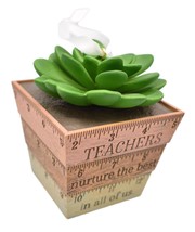 Hallmark Christmas Ornament 2021 Thank You, Teacher! Succulent Planter - £18.98 GBP