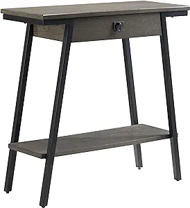 Empiria Wood Console Table With Drawer And Metal Frame For Living Room E... - $240.99