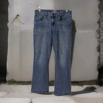 Levi's Womens Modern Bootcut Embroidered Med Wash Stretch Jeans Blue Sz 10S - $17.81