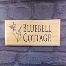 Personalised Bluebell Sign, House Name Plaque Cottage Home Number Addres... - $12.35