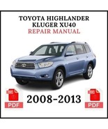 Toyota Kluger | Highlander XU40 Repair Manual 2008-2013 - $12.98 CAD