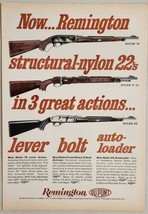 1962 Print Ad Remington Nylon 22&#39;s Rifles Lever Action,Bolt &amp; Autoloader... - £15.55 GBP