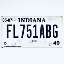 2007 United States Indiana Marion County Fleet License Plate FL751ABG - £12.98 GBP