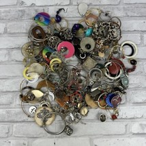 Earring Junk Jewelry Lot Craft Repurpose Salvage Wearable Repairable Over 2.5lb - £16.78 GBP