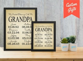 Personalized Father&#39;s Day Gifts for Grandpa - Custom Christmas Gifts for Grandpa - £25.33 GBP+