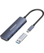 USB C Hub 4 Ports 3.0, USB C to USB Hub, 4Ports 3.0 USB Adapter Docking ... - £10.89 GBP