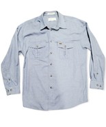 Orvis Men&#39;s Long Sleeve Shirt L Oxford Relaxed Brushed Cotton Blue Plaid - €21,89 EUR